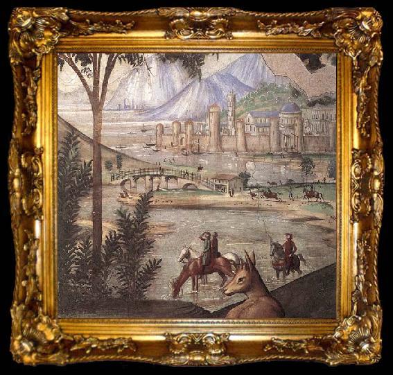 framed  GHIRLANDAIO, Domenico Detail of Stigmata of St Francis, ta009-2
